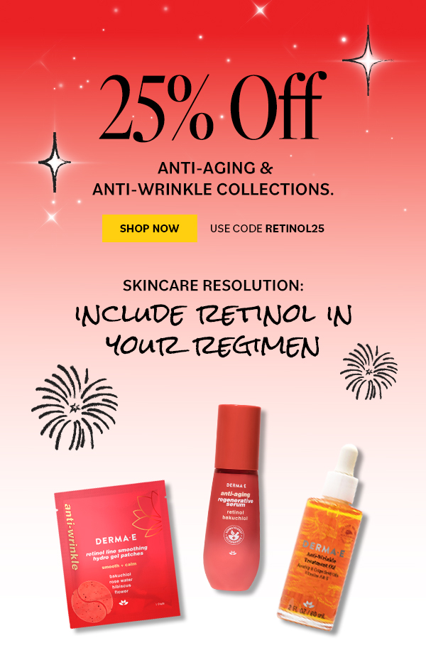 25% off on anti aging wrinkle skincare