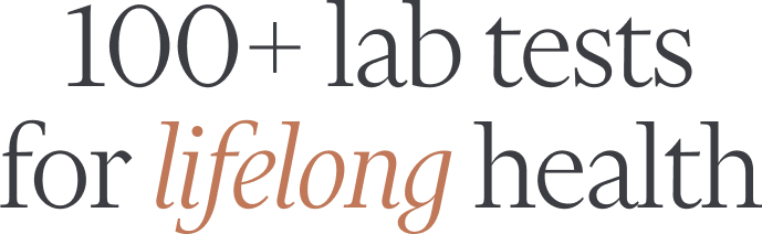 100+ lab tests for lifelong health