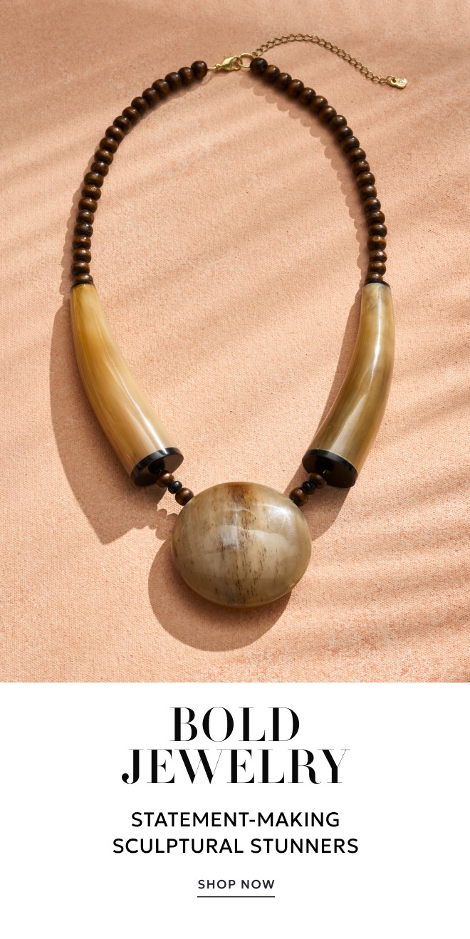 BOLD JEWELRY STATEMENT-MAKING SCULPTURAL STUNNERS