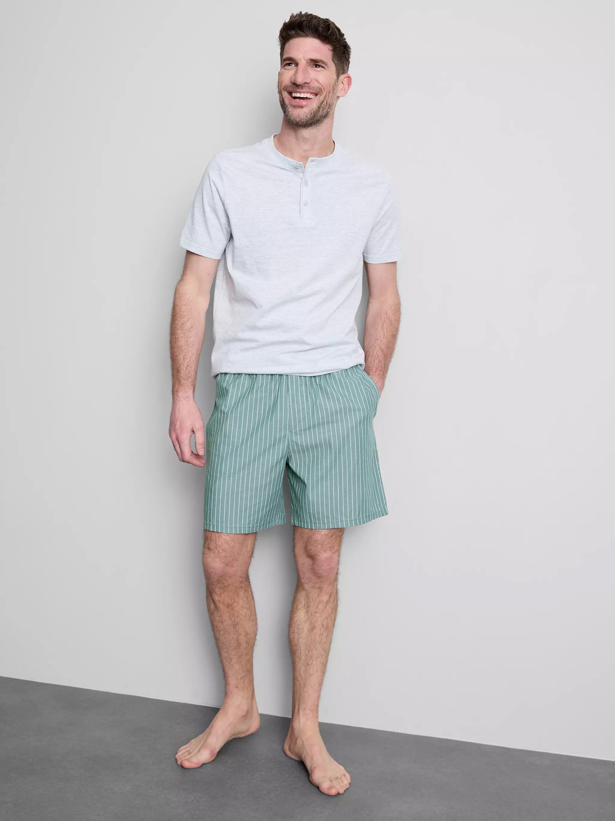 Man wearing a Textured Short Pajama Set