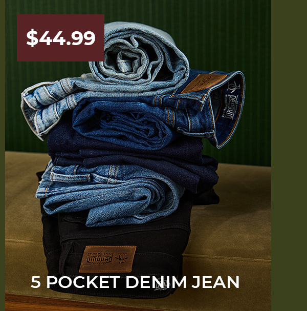 Shop the 5 Pocket Denim Jean