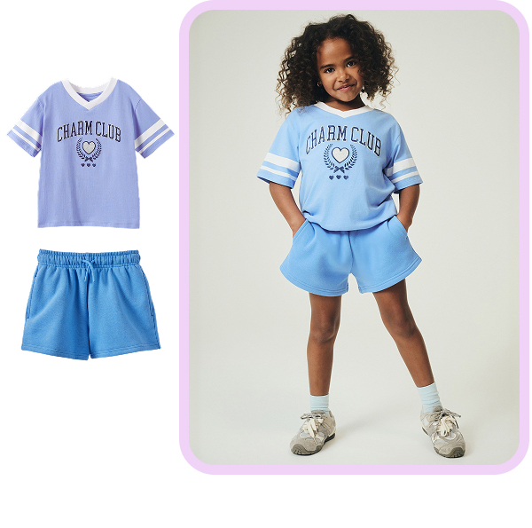 Childrens t-shirt and shorts set