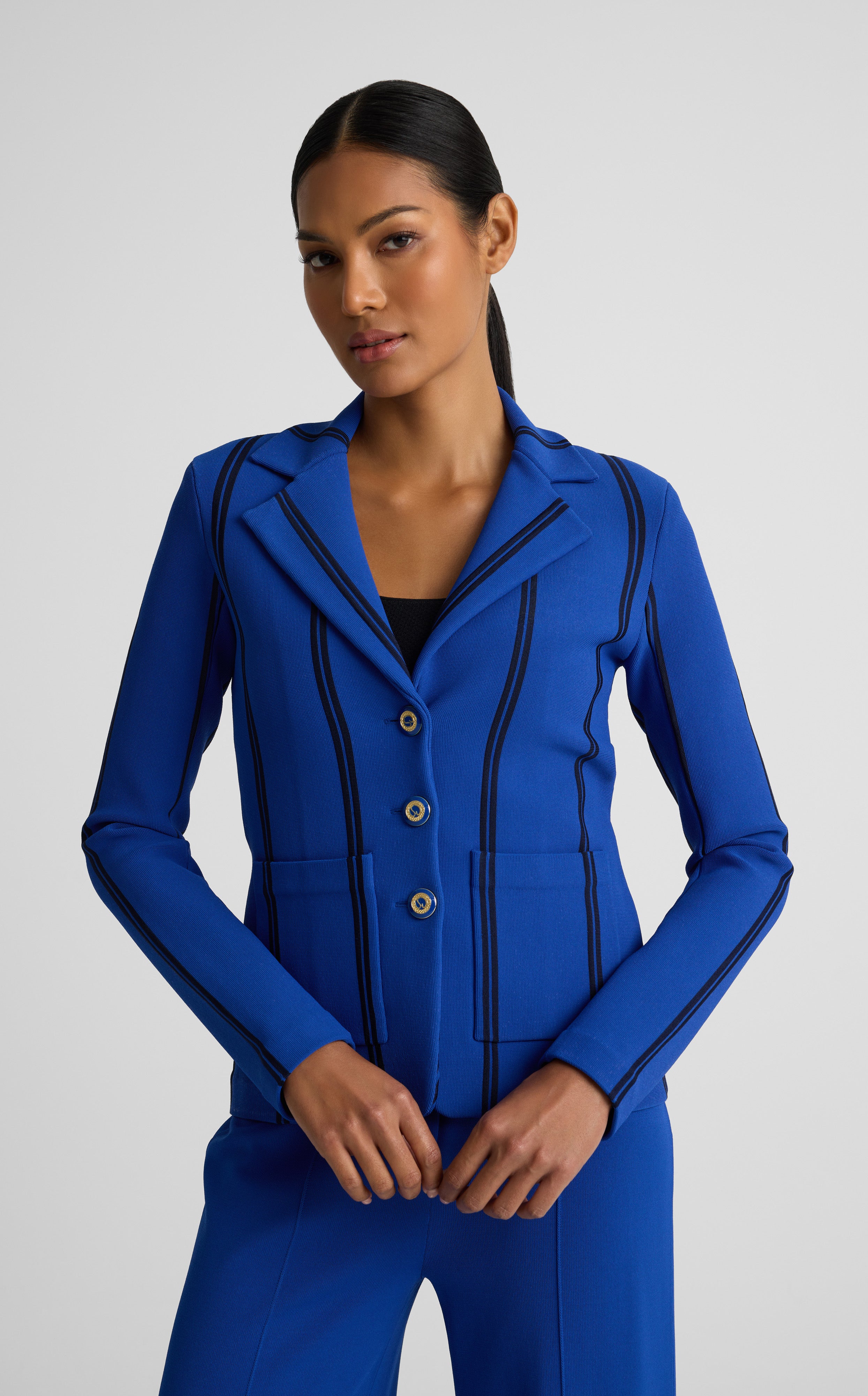 Image of Carter Jacket In Roma Crepe Knit