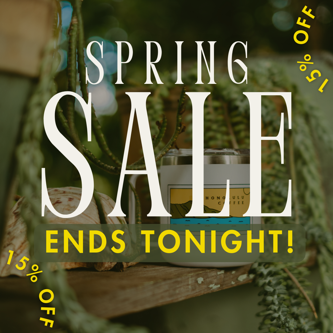 image with text reading "spring sale, 15% off sitewide, ends tonight"
