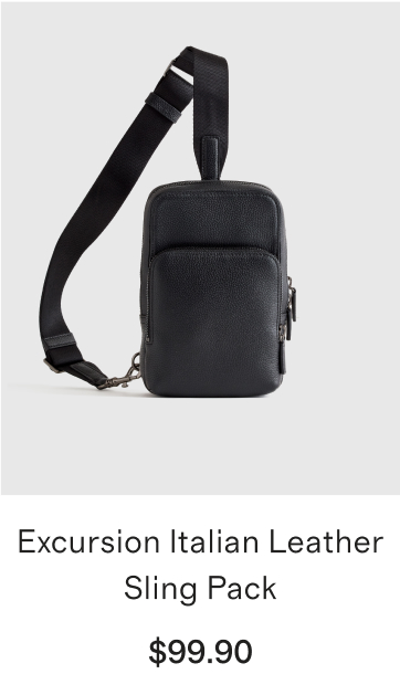 Excursion Italian Leather Sling Pack