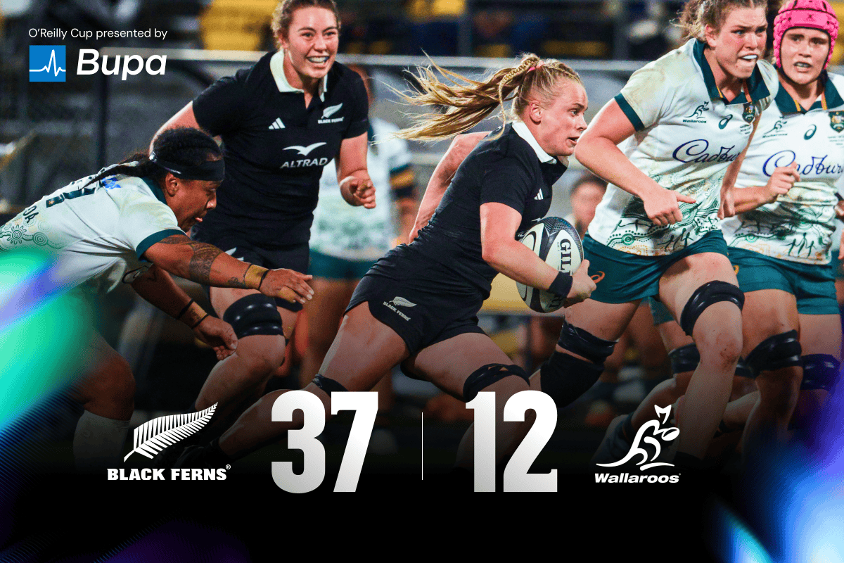 Black Ferns Full Time Score Against Australia, 37-12