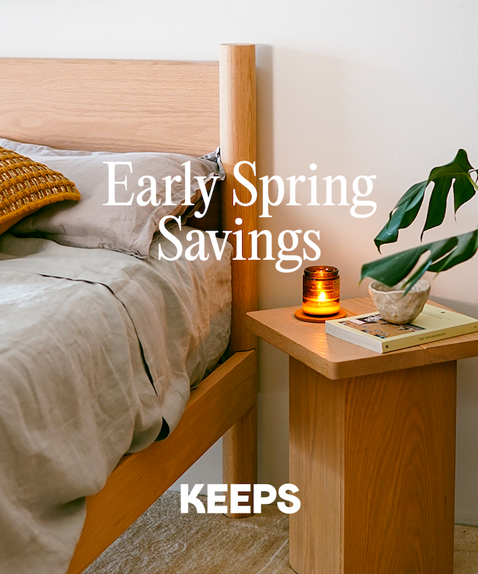 Keeps Architect Bed Natural Finish Spring Savings Reminder