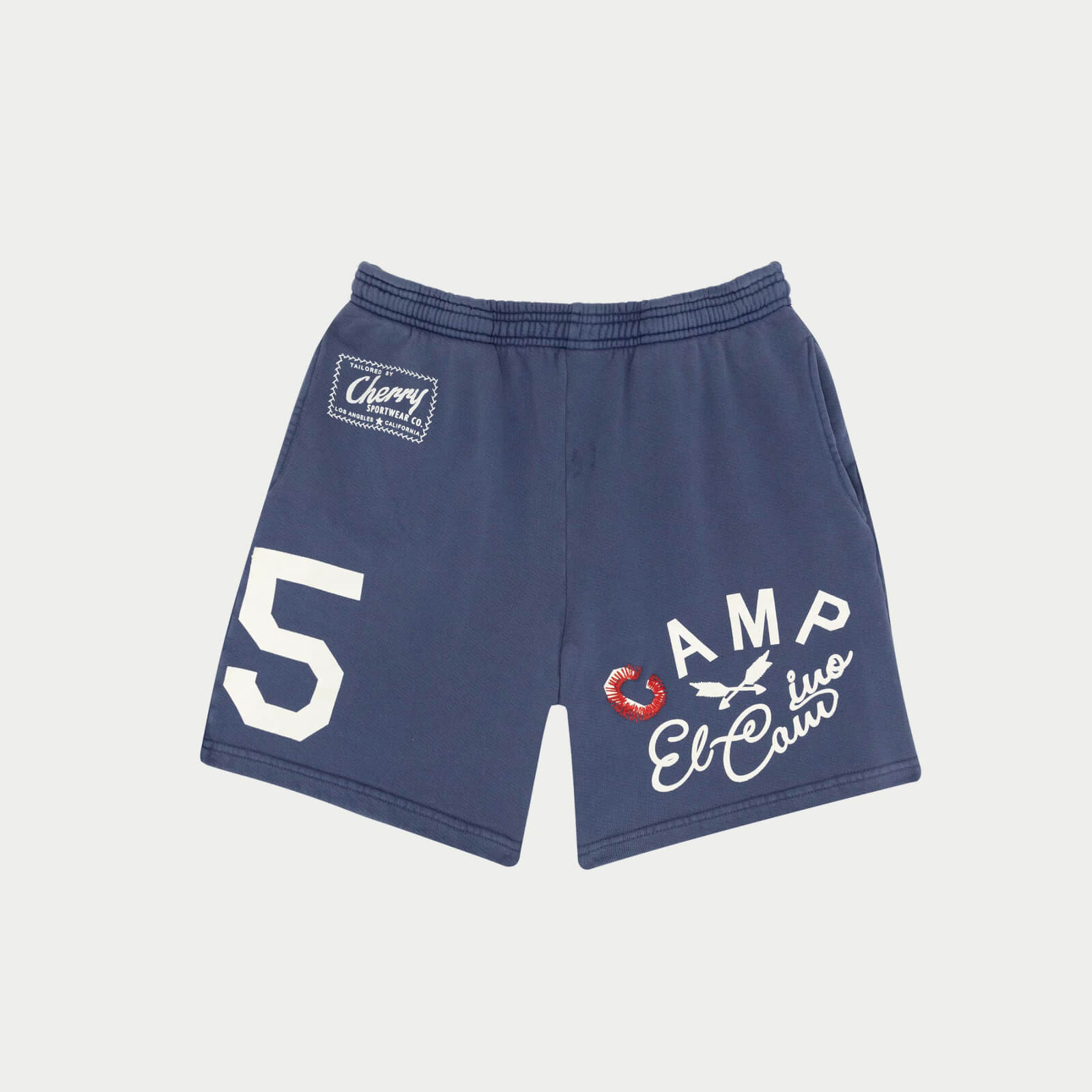 Image of El Cam Midweight Sweatshorts (Faded Navy)
