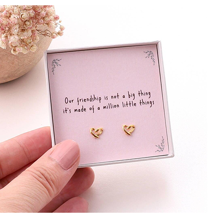 'A Million Little Things' Friendship Heart Earrings