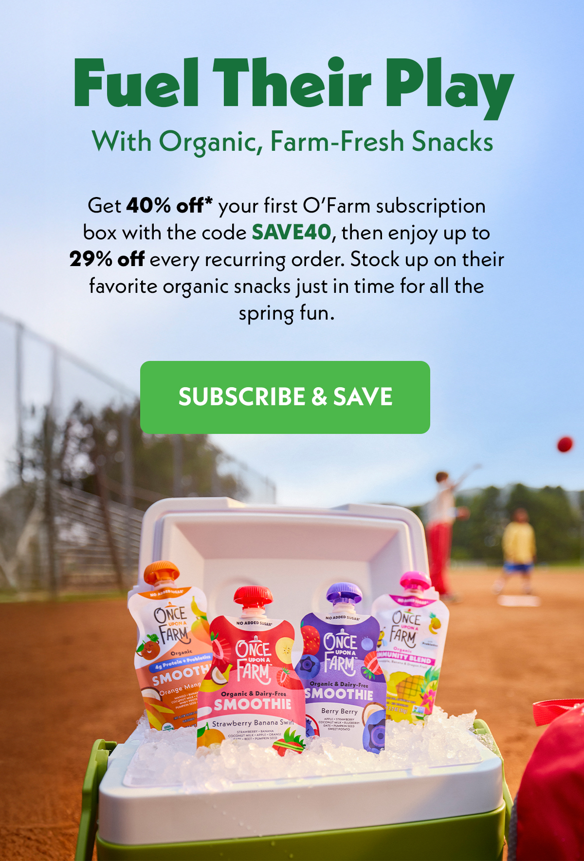Fuel Their Play, With Organic, Farm-Fresh Snacks