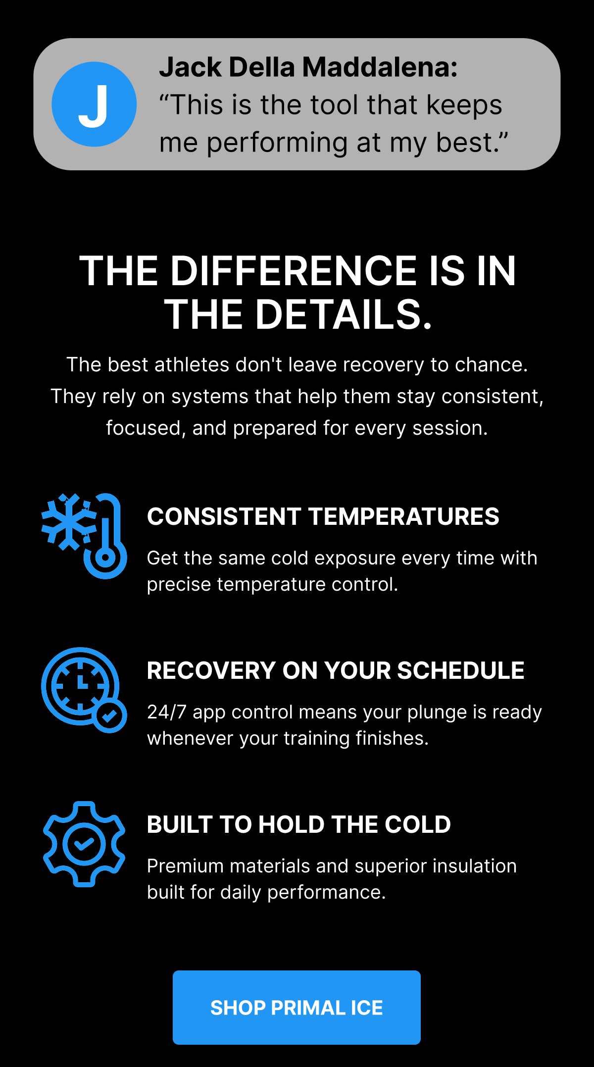 THE DIFFERENCE IS IN THE DETAILS. 