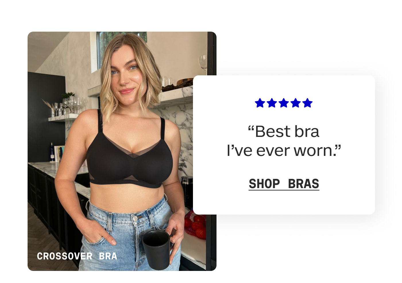 CrossOver Bra | ”Best bra I've ever worn.” | SHOP BRAS