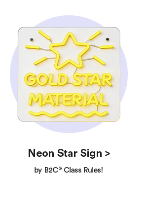 Neon Star Sign > by B2C Class Rules!