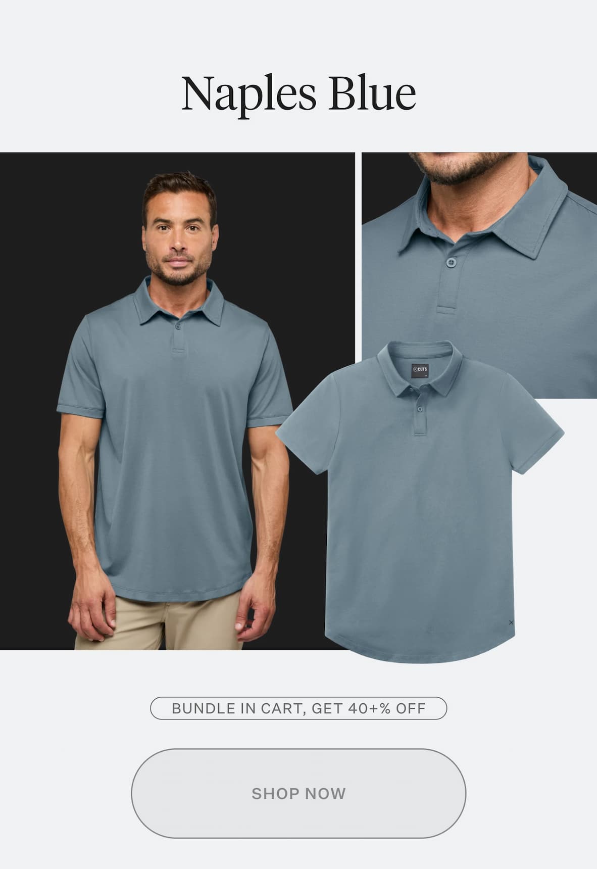 AO Polo in Naples Blue