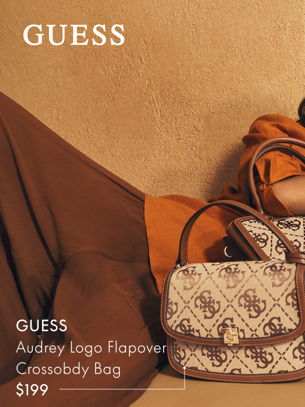 GUESS Audrey Logo Flapover Crossobdy Bag