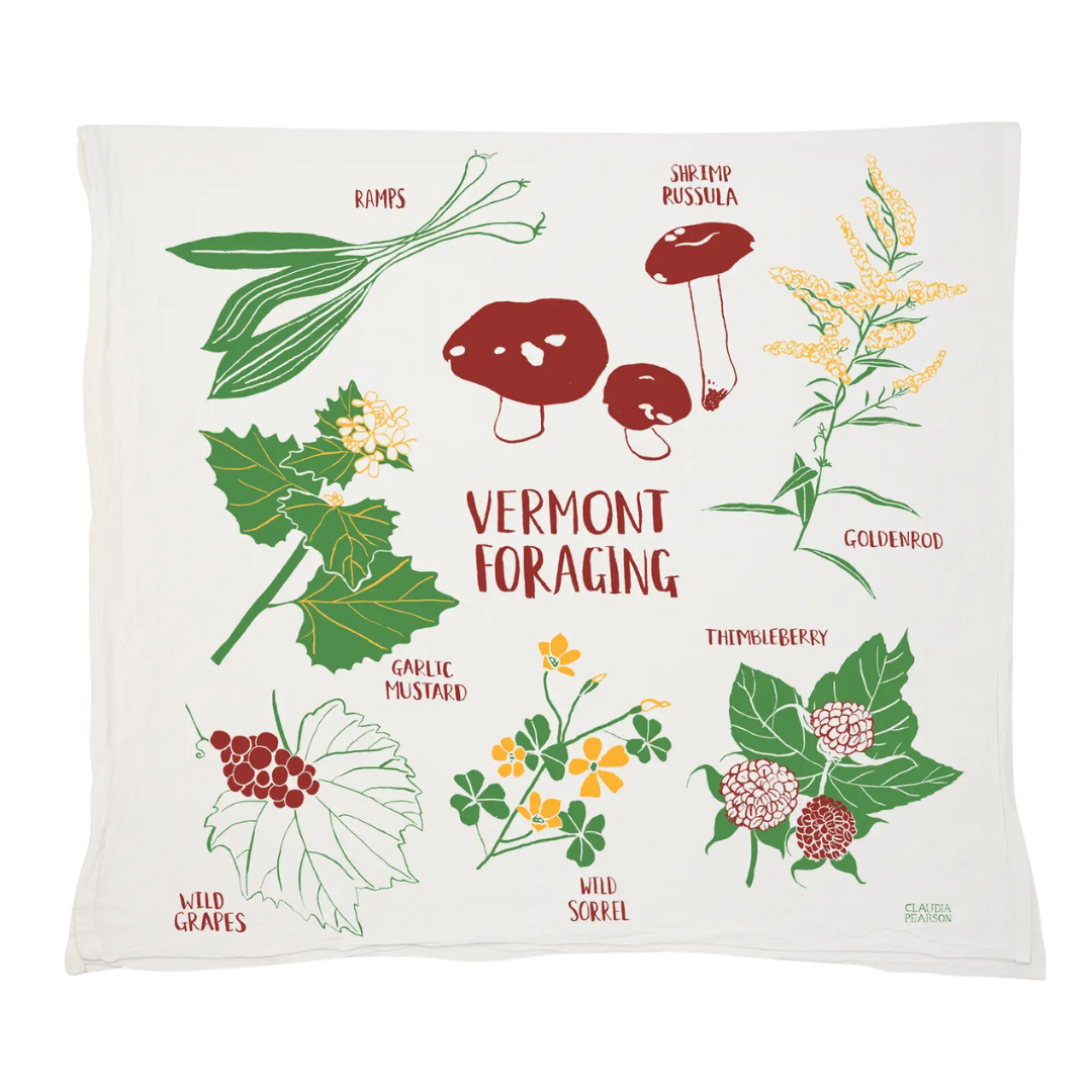 Image of Field Guide: Forage Vermont Tea Towel