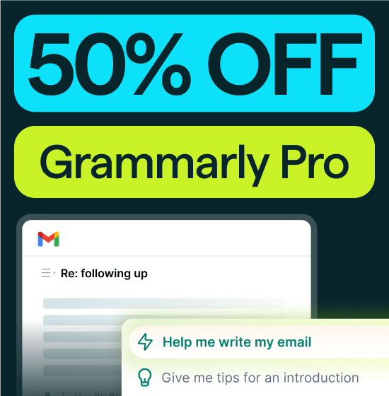 50% Off Grammarly Pro