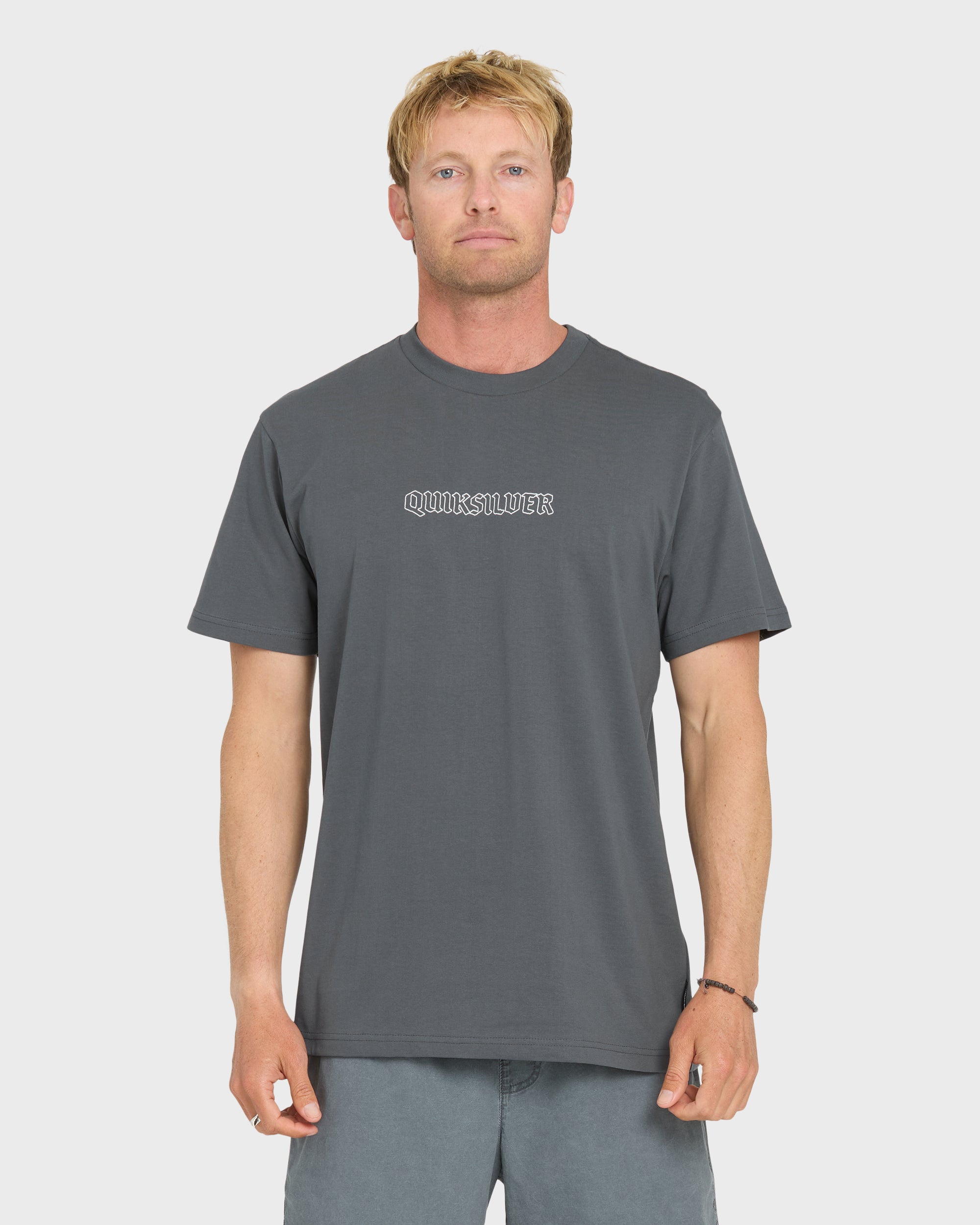 Image of Serpents Short Sleeve Knit T-Shirt - Iron Gate