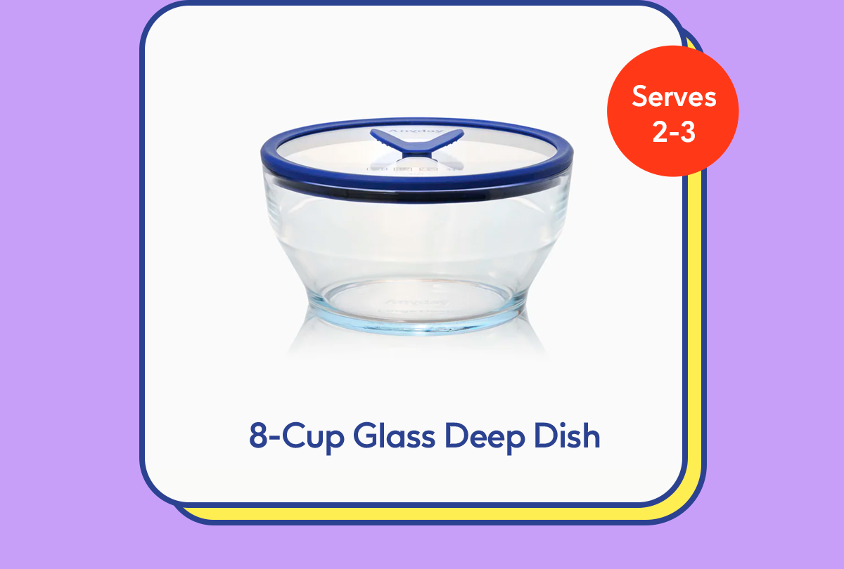 8-Cup Glass Deep Dish