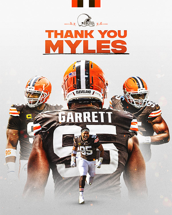Thank You #95, DE Myles Garrett