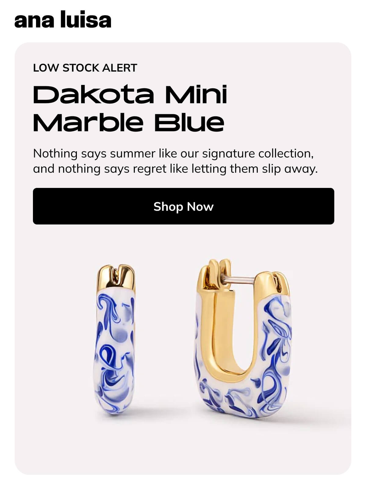 Dakota Mini Marble Blue - Shop Now
