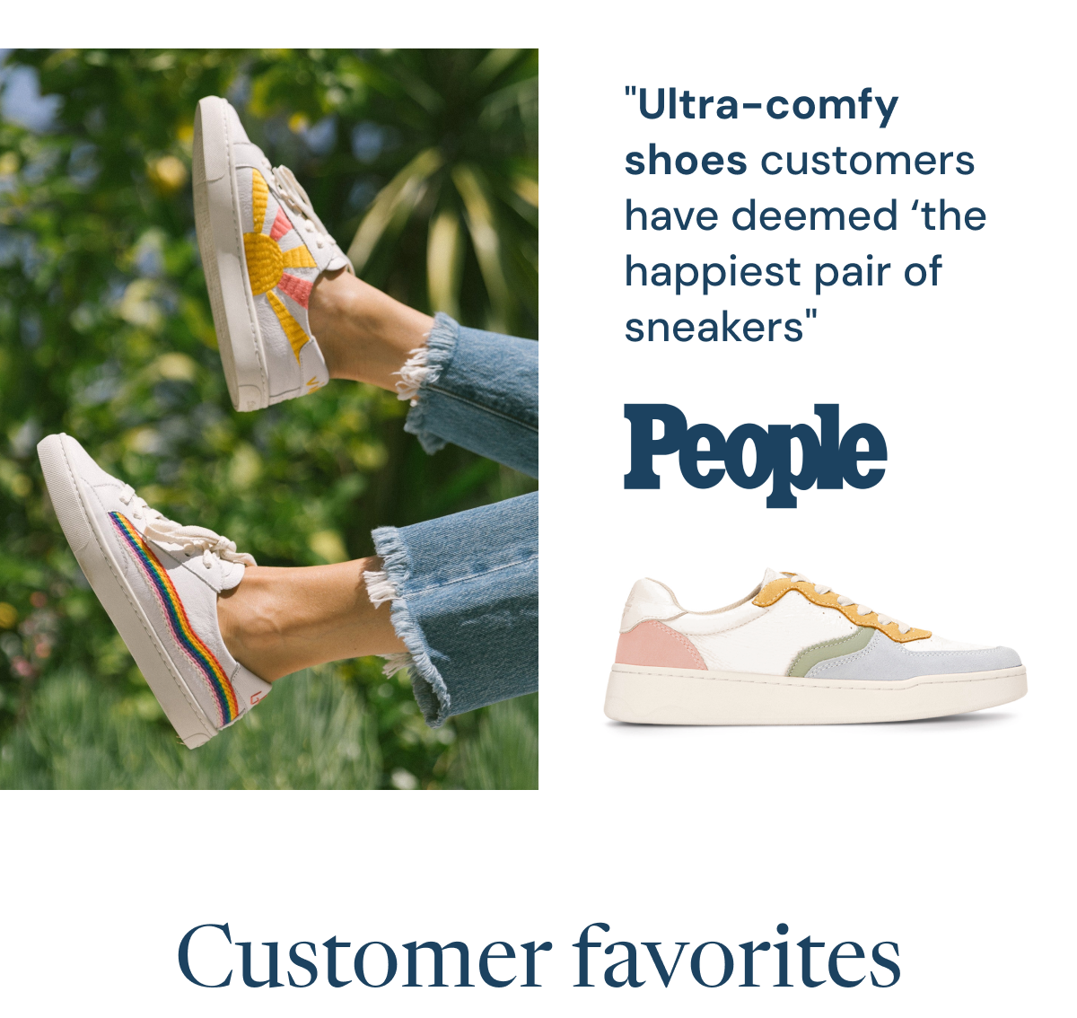 "Ultra-comfy shoes customers have deemed ‘the happiest pair of sneakers" PEOPLE