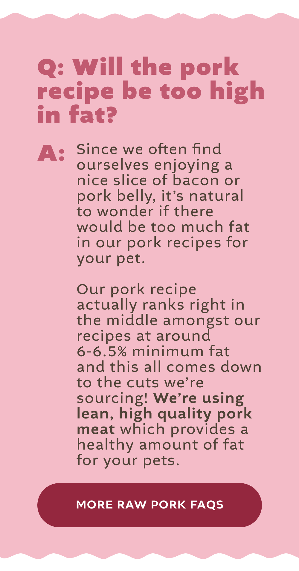 [PORK FAQ]
