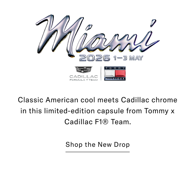 Classic American cool meets Cadillac chrome in the new race day collection.                                            Shop the new drop