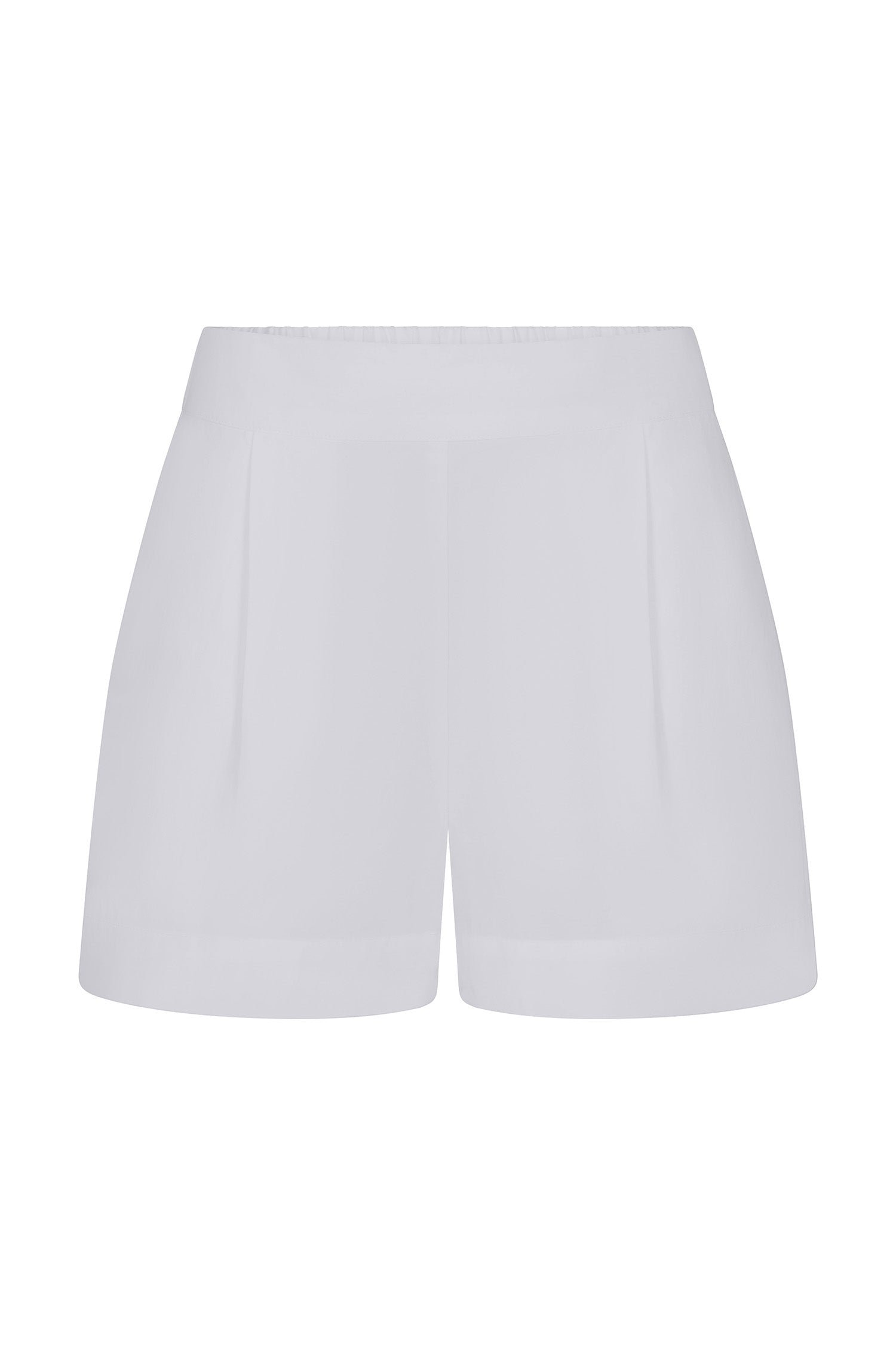 Image of High-Waist Short Short in Stretch Cotton