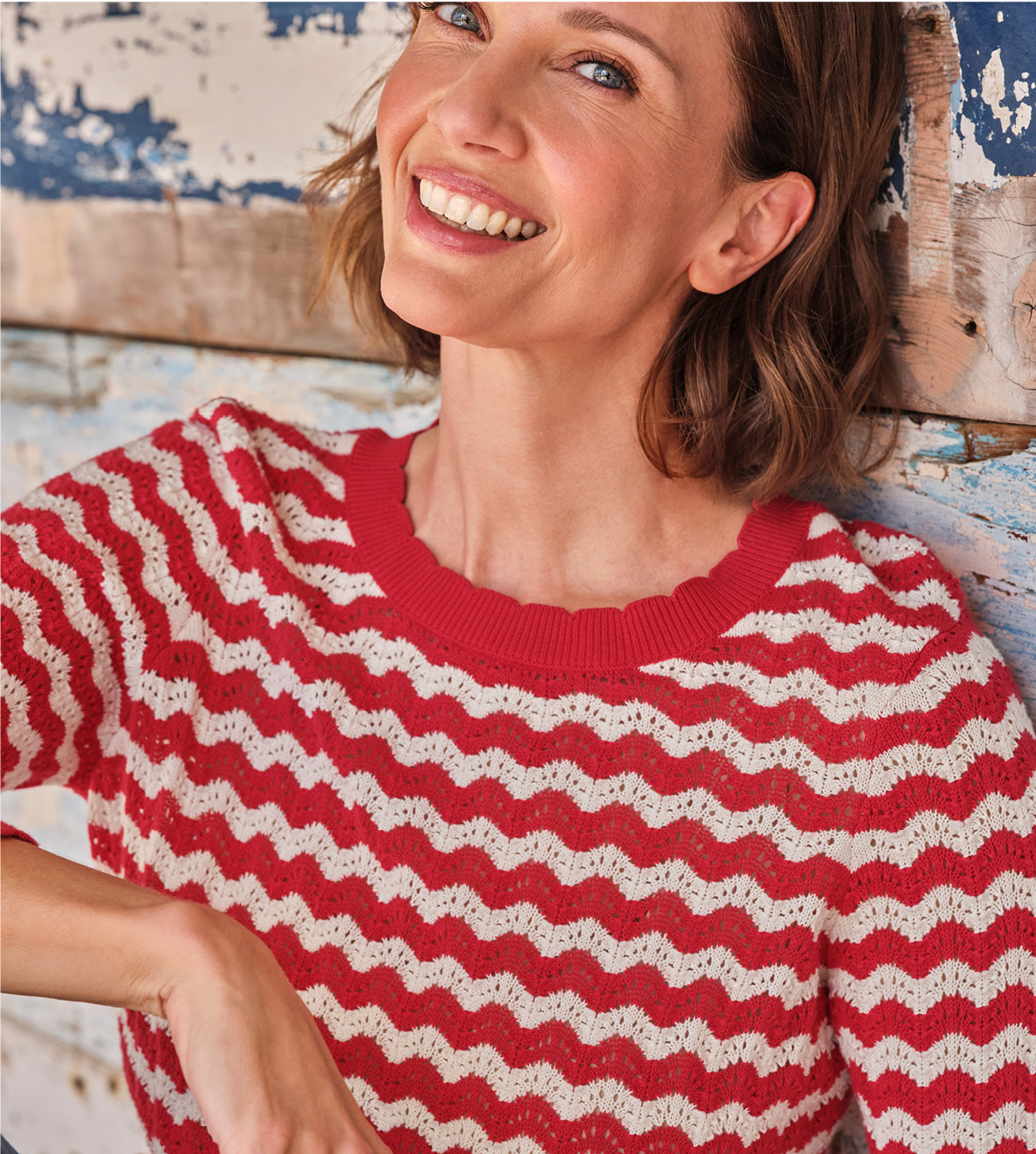 Wavy Breton Jumper