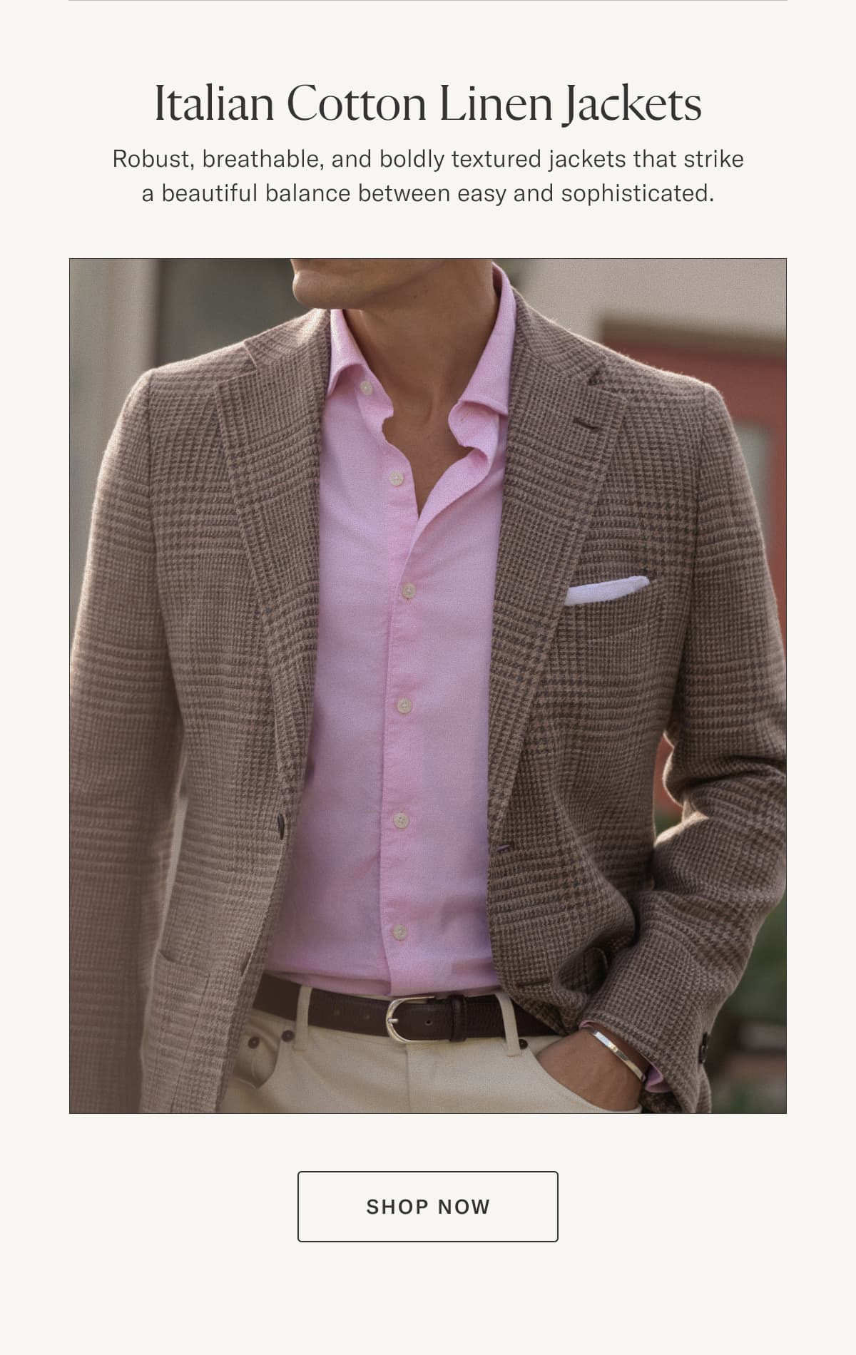 Italian Cotton Linen Jackets