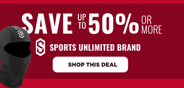Save up to 50% on Sports Unlimited Brand