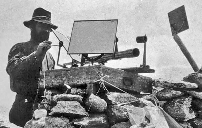 Heliotrope being used in western United States circa 1878.