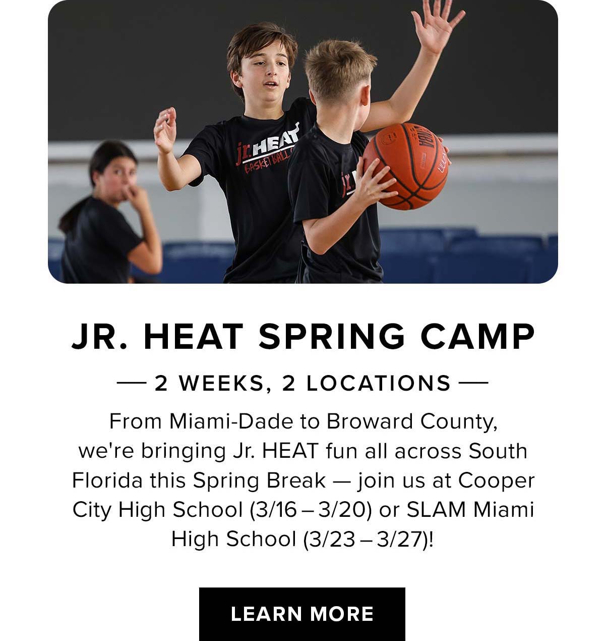 Jr. HEAT Camps | Learn More
