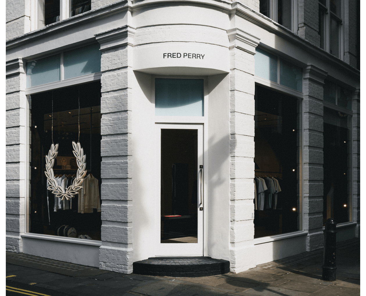 Photograph of the front of the Soho store