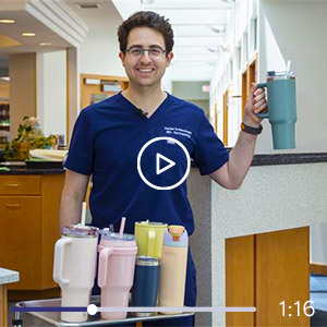 Dr. Daniel Schlessinger holding water bottle - Watch Video