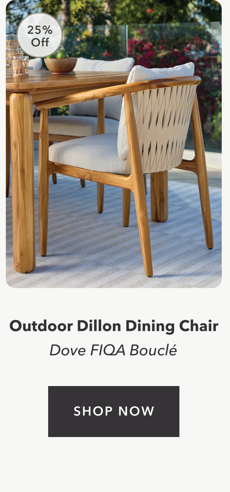 25% Off Outdoor Dillon Dining Chair