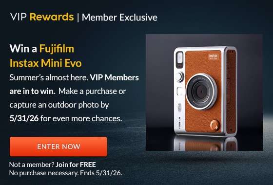 VIP Rewards - Member Exclusive | Win a Fujifilm Instax Mini Evo | Enter Now