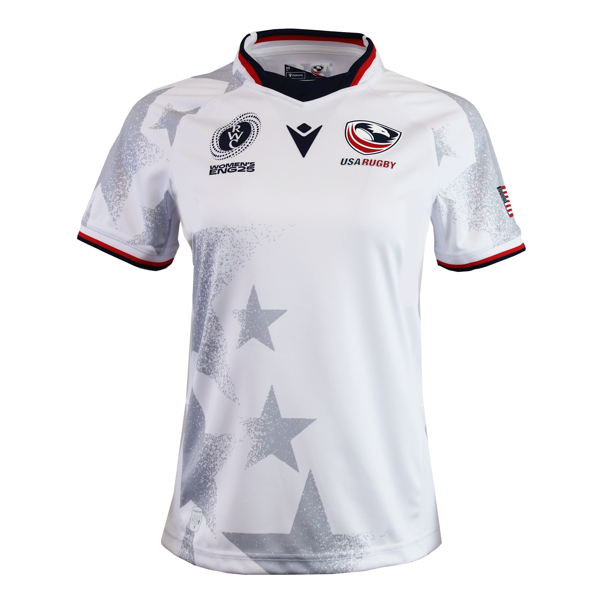 Image of Women's USA Rugby WRWC25 Replica Away Jersey by Macron