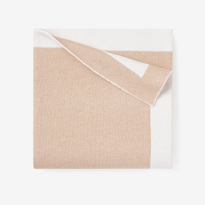 Image of Camel Cashmere Baby Blanket