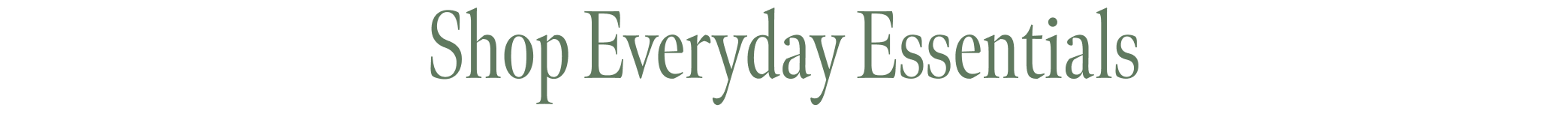 Shop Everyday Essentials