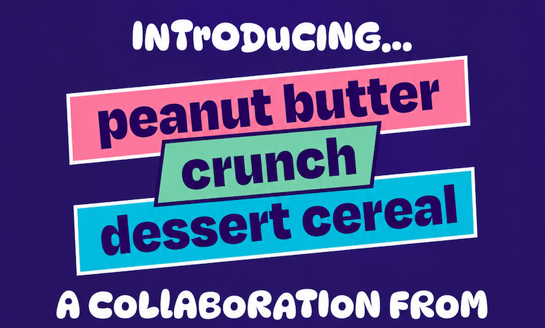 Introducing a collaboration - dessert cereal