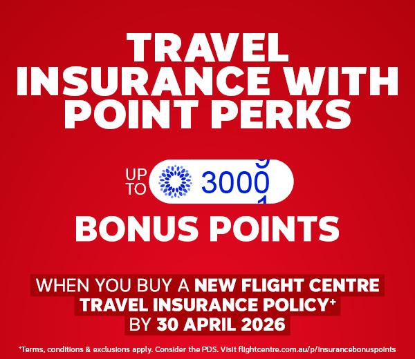 TRAVEL INSURANCE WITH POINT PERKS OFFER+