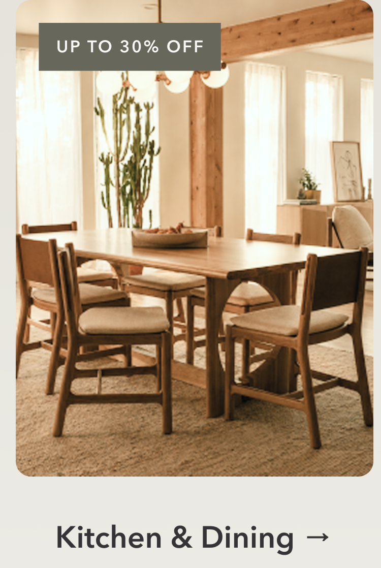 Up to 30% Off Kitchen & Dining