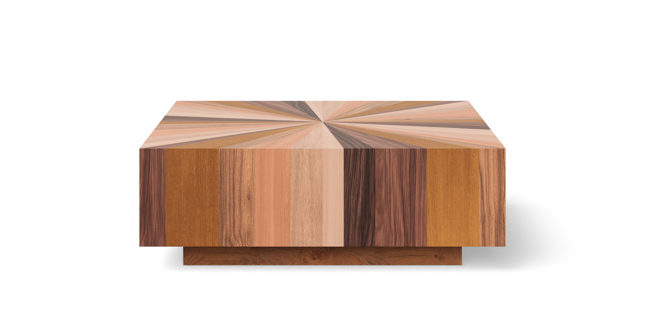 Image of Sunnyside Contemporary Wood Coffee Table