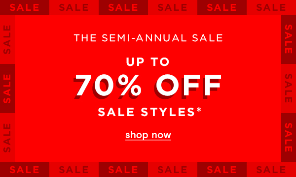 Up to 70% off sale styles