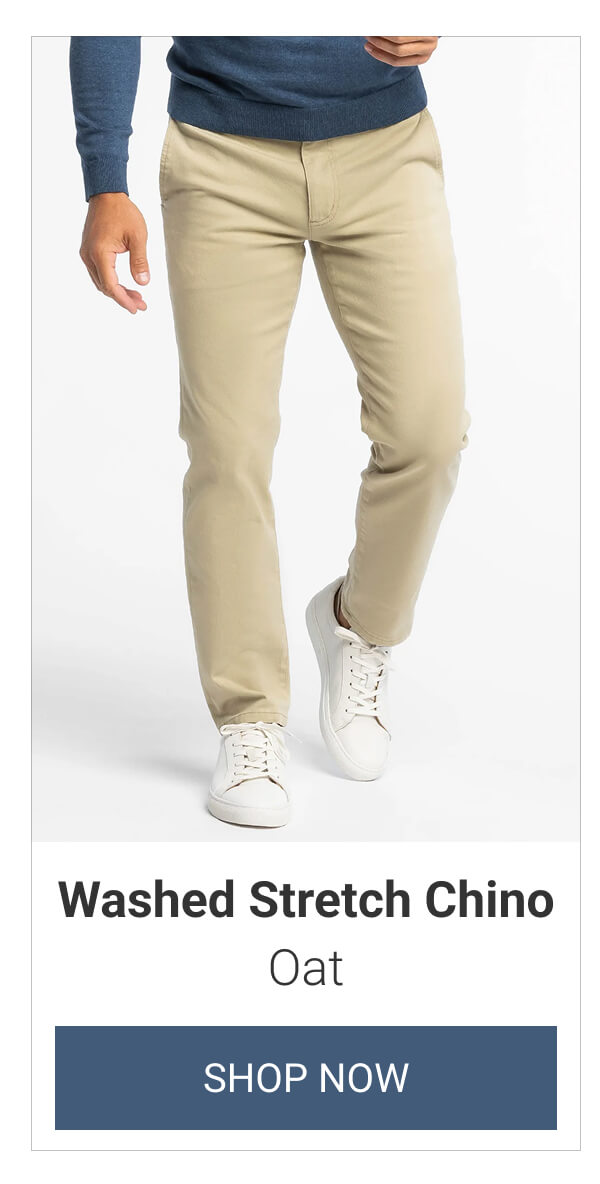 Oat Washed Stretch Chino