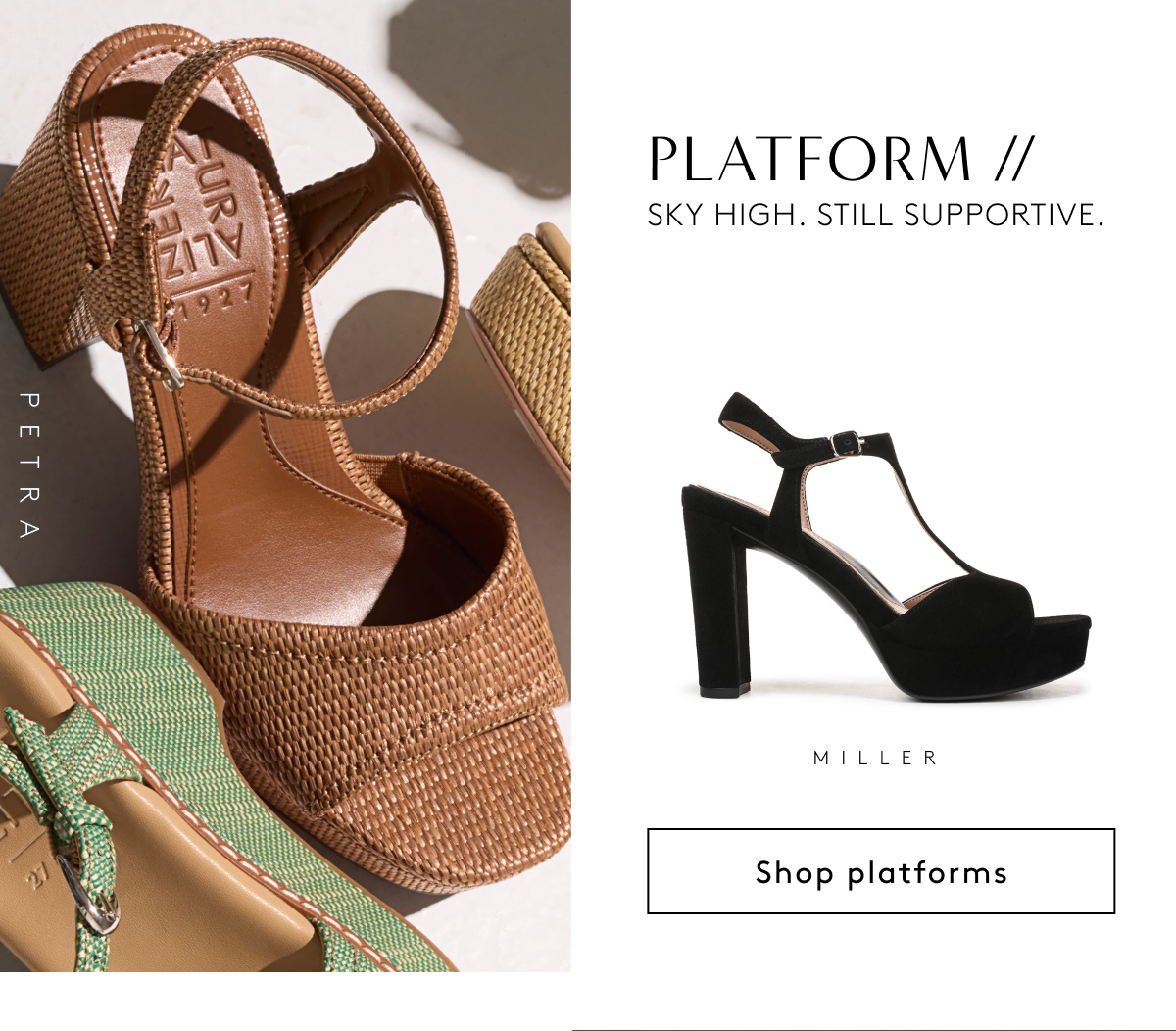 Platform // Sky High. Still Supportive. Miller | Shop Platforms