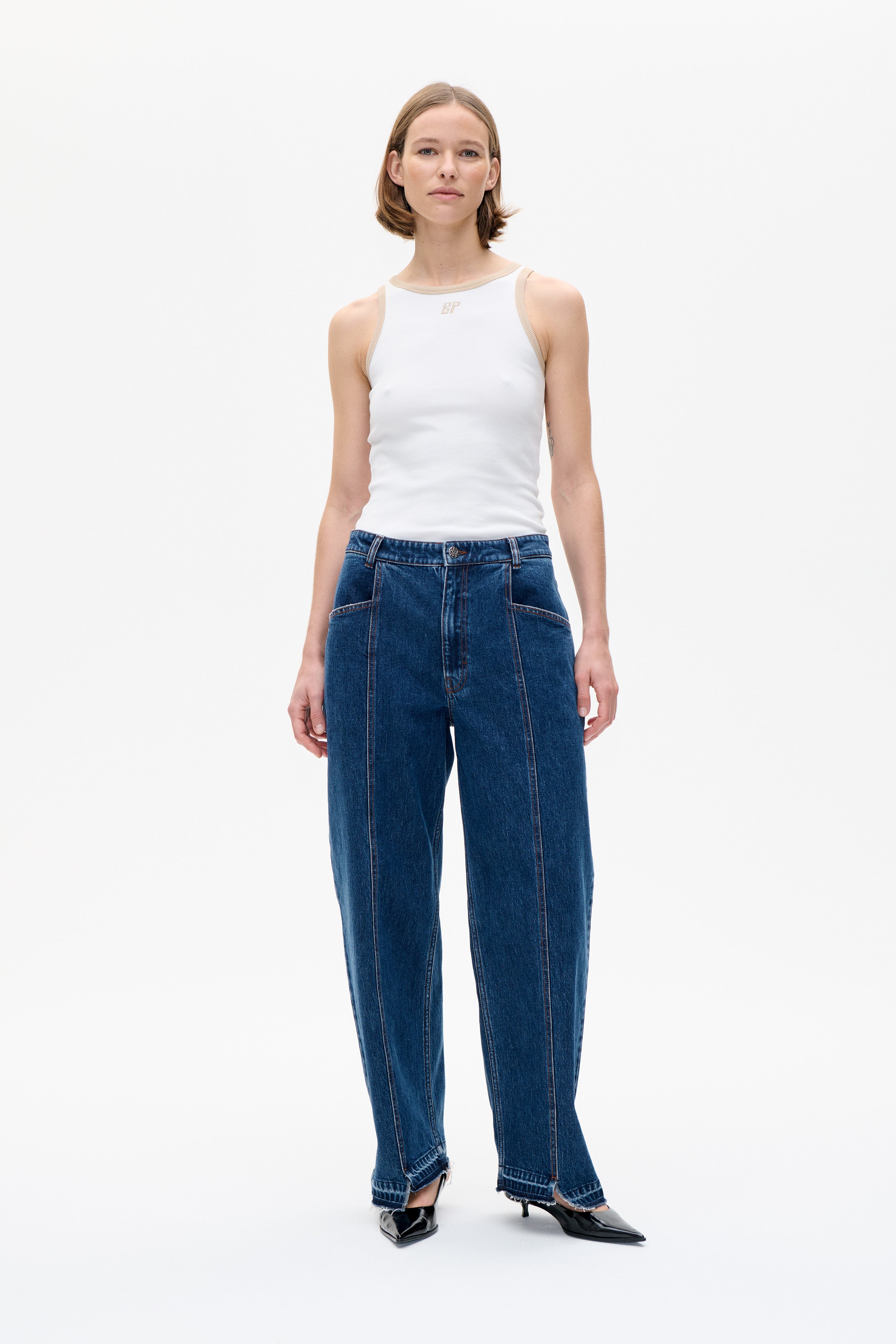 Image of NANYA JEANS | Dark Blue Denim