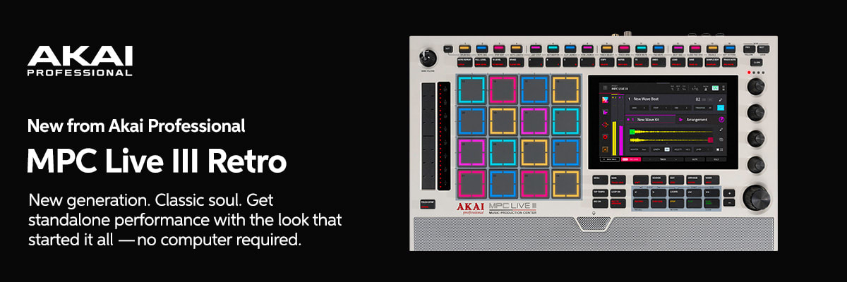 New from Akai Professional: MPC Live III Retro